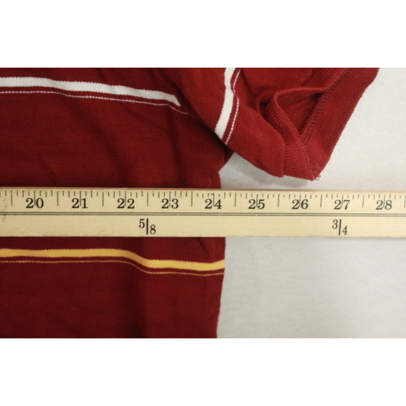 Ben Sherman Red Polo Shirt Striped Casual Size XL - Picture 5 of 8